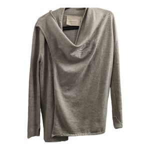 Workhall beige asymmetrical zip shoulder cardigan size SMALL